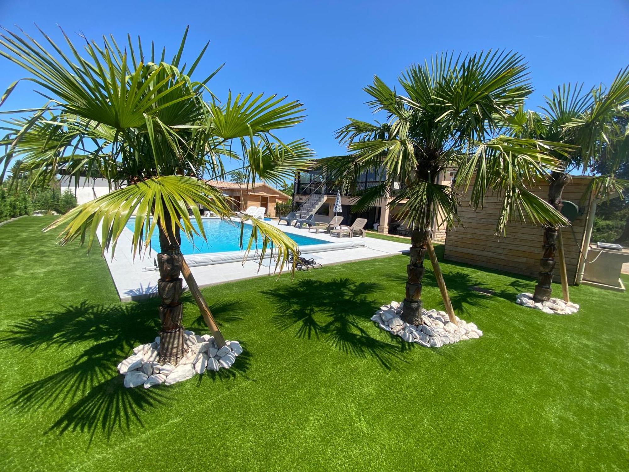Chambre Dans Logement Partage Chez L Habitant Avec Piscine De 1 A 3 Chambres Grieges Exterior foto